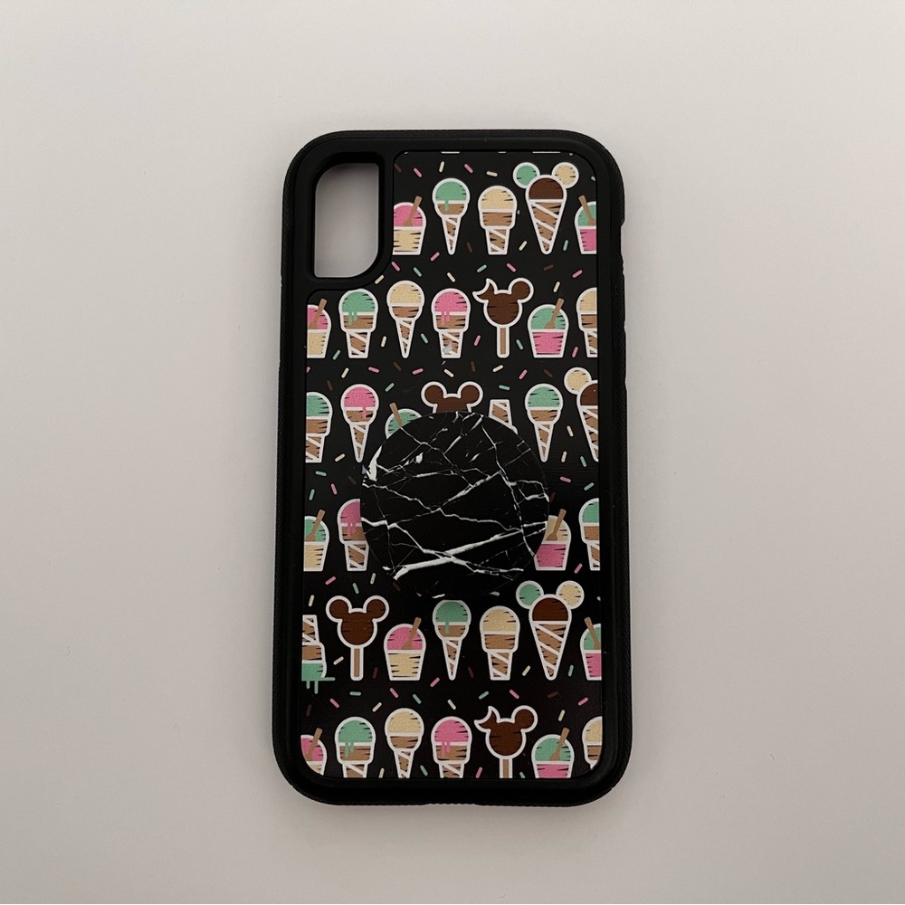 Disney Parks Snack Print D-Tech iPhone X/Xs Phone Case and Pop Socket